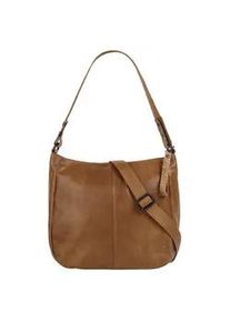 SPIKES & SPARROW Umh&auml;ngetasche SPIKES & SPARROW, Damen, Gr. B/H/T: 29cm x 27cm x 12cm onesize, braun, Leder, leicht gl&auml;nzend, unifarben, Taschen Umh&auml;ngetasche, echt Leder