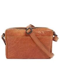 SPIKES & SPARROW Umh&auml;ngetasche SPIKES & SPARROW, Damen, Gr. B/H/T: 27cm x 17cm x 2cm onesize, braun (cognac), Leder, leicht gl&auml;nzend, unifarben, Taschen Umh&auml;ngetasche, echt Leder