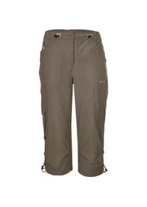 3/4-Hose "GS 31 WMN PNTS", Damen, Gr. 38, Normalgr&ouml;&szlig;en, braun (schlamm), Obermaterial: 92% Polyester, 8% Elasthan;Futter: 90% Polyester, 10% Baumwolle, G.I.G.A. DX BY KILLTEC, Hosen, Schnelltrocknende Caprihose mit verstellbaren Kordelz&uuml;gen