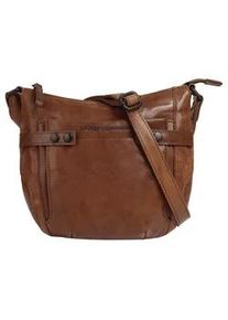 SPIKES & SPARROW Umh&auml;ngetasche SPIKES & SPARROW, Damen, Gr. B/H/T: 24cm x 19cm x 6cm onesize, braun (cognac), Leder, leicht gl&auml;nzend, unifarben, Taschen Umh&auml;ngetasche, echt Leder