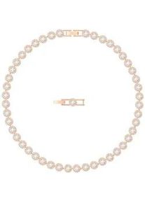 Collier Swarovski "Una Angelic", rosa (ros&eacute;goldfarben), Halsketten, Damen, Metall, L: 39,5, Collier, mit Swarovski Kristall