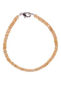 Armband Firetti "Schmuck Geschenk Silber 925 Armschmuck Armband Edelstein Citrin" Gr. 17, bunt (silberfarben, gelb, gelb), Armb&auml;nder, Damen, 17, Silber 925 (Sterlingsilber), Armband, Made in Germany - mit Citrin