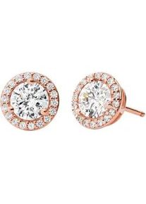 Paar Ohrstecker Michael Kors "Schmuck Geschenk Silber 925 Ohrringe PREMIUM", rosa (ros&eacute;goldfarben, kristallwei&szlig;), Ohrringe, Damen, 7,7mm, Silber 925 (Sterlingsilber), mit Zirkonia (synth.)