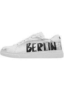 Sneaker DOGO "Ace Low-Top Sneaker Berlin Damen Sneaker", Damen, Gr. 36, Normalschaft, wei&szlig;, Lederimitat, Schuhe Sneaker, Handgefertigt
