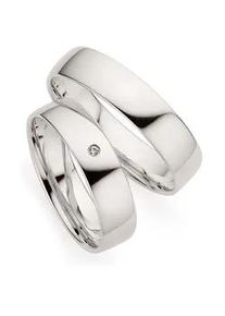 Phoenix Trauring PH&Ouml;NIX "Schmuck Geschenk Partnerring Ehering Trauring Silber 925" Gr. 54, silber (silberfarben), Fingerringe, Damen, 54, 0,01 SI = kleine Einschl&uuml;sse mit Brillant, Silber 925 (Sterlingsilber), 5mm, Trauring, Made in Germany - wahlweise mit oder ohne Brillant