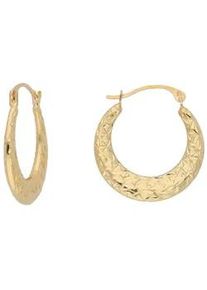 Paar Creolen Firetti "Schmuck Geschenk Gold 375 Ohrschmuck Creole", gold (gelbgoldfarben), Ohrringe, Damen, 18mm, Gelbgold 375