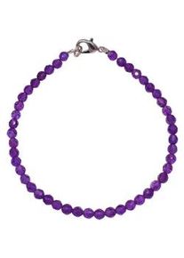 Armband Firetti "Schmuck Geschenk Silber 925 Armschmuck Armband Edelstein Amethyst" Gr. 17, bunt (silberfarben, lila, lila), Armb&auml;nder, Damen, 17, Silber 925 (Sterlingsilber), Armband, Made in Germany - mit Amethyst