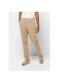 Outdoorhose Jack Wolfskin "DESERT ROLL UP PANTS W", Damen, Gr. 34, Normalgr&ouml;&szlig;en, beige (sand, storm), OBERSTOFF: 95% POLYAMID, 5% ELASTHAN. Futter: 65% POLYESTER, 35% BAUMWOLLE, Hosen Outdoorhose