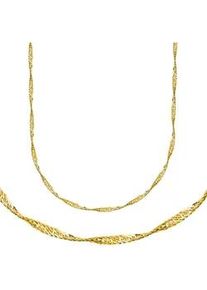 Goldkette Firetti "Schmuck Geschenk Gold 333 Singapur, ca. 1,4 mm breit" Gr. 50, gold (gelbgoldfarben), Halsketten, Damen, 50, Gelbgold 333, B: 1,4mm, Goldkette, Made in Germany, B:1,4mm