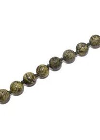 Collier Firetti "Schmuck Geschenk Halsschmuck Halskette Farbstein Edelstein Serpentin", gold (gelbgoldfarben, gr&uuml;n), Halsketten, Damen, Messing Nylon, L: 47, Messing, Nylon, Collier, Made in Germany - mit Serpentin