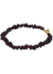 Armband Firetti "Schmuck Geschenk Steinarmband", gold (gelbgoldfarben, rot, rot), Armb&auml;nder, Damen, 20cm, Messing, Armband, Made in Germany - mit Granat, Karneol oder Rosenquarz