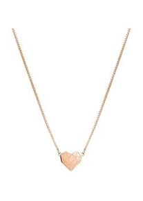 Kette mit Anh&auml;nger Liebeskind Berlin "Herz", rosa (ros&eacute;goldfarben), Halsketten, Damen, Edelstahl, L: 45