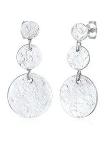 Paar Ohrstecker Elli "Ohrh&auml;nger Pl&auml;ttchen Vintage Antique 925 Silber", silber, Ohrringe, Damen, onesize, ohne Stein, Silber 925 (Sterlingsilber)