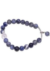 Charm-Armband Firetti "Schmuck Geschenk Silber 925 Armkette Charmarmband Sternzeichen" Gr. 18, blau (silberfarben, blau, hellblau, transparent, blau, hellblau, transparent), Armb&auml;nder, Damen, 18, Jungfrau, Silber 925 (Sterlingsilber) Silikon, Silber 925 (Sterlingsilber), Silikon, Charm-Armband, Made in Germany - mit Edelsteinen