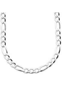 Kette ohne Anh&auml;nger Bruno Banani "Schmuck Geschenk Silber 925 Halsschmuck Halskette Figarokette" Gr. 55, silber (silberfarben), Halsketten, Herren, 55, Silber 925 (Sterlingsilber), L: 55 B: 4,9mm, B:4,9mm