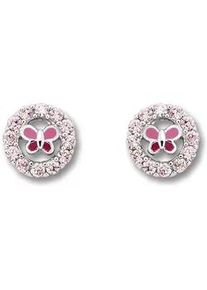 Paar Ohrh&auml;nger ONE ELEMENT "Zirkonia Schmetterling Ohrringe Ohrstecker aus 925 Silber", silber, Ohrringe, M&auml;dchen, Kinder, Silber 925 (Sterlingsilber), Ihr pers&ouml;nliches Symbol &ndash; liebevoll gearbeitet f&uuml;r jeden Tag