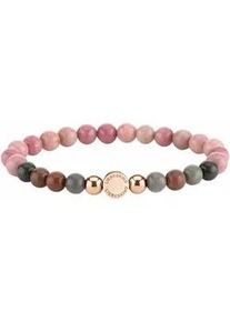 Armband Liebeskind Berlin "Schmuck Geschenk Armkette Zugarmband", rosa (ros&eacute;, ros&eacute;goldfarben, grau, grau), Armb&auml;nder, Damen, 17cm, Edelstahl Polyurethan, Edelstahl, Polyurethan, Armband, mit Edelsteinen