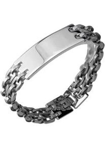 Armband Firetti "Schmuck Geschenk Armkette ID-Platte, Phantasiekette", silber (edelstahlfarben), Armb&auml;nder, Damen, 21cm, Edelstahl, Armband