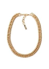 Collier Firetti "Halsschmuck Gliederkette", gold (gelbgoldfarben), Halsketten, Damen, Metall, L: 48 B: 11mm, Collier, B:11mm