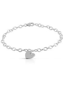 Armband Firetti "Schmuck Geschenk Silber 925 Armschmuck Armkette Herz", silber (silberfarben), Armb&auml;nder, Damen, 19cm, Silber 925 (Sterlingsilber), Armband