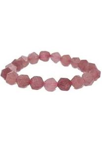 Armband Firetti "Schmuck Geschenk Facettschliff", rosa (altrosa, altrosa), Armb&auml;nder, Damen, 18cm, Silikon Stein, Silikon, Stein, Armband, Made in Germany - mit Labradorit oder facettiertem Quarz
