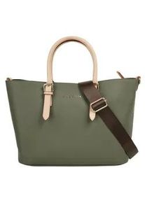 Shopper Bugatti "ELLA", Damen, Gr. B/H/T: 38cm x 23cm x 10cm onesize, gr&uuml;n, Polyurethan (PU), unifarben, Taschen Shopper