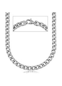 Edelstahlkette Firetti "Schmuck Geschenk Halskette Panzerkette" Gr. 45, silber (silberfarben), Halsketten, Damen, 45, Edelstahl, L: 45 50 55 60 B: 6mm, Panzerkette Edelstahlkette, B:6mm