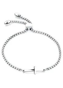 Armkette Firetti "Schmuck Geschenk Armschmuck Armband Erbskette Kreuz", silber (edelstahlfarben), Armb&auml;nder, Damen, 22cm, Edelstahl, Armkette