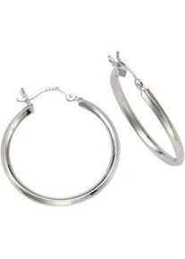 Paar Creolen Firetti "Schmuck Geschenk Silber 925 Basic gl&auml;nzend verschiedene Gr&ouml;&szlig;en Silber" Gr. 30, silber (silberfarben), Ohrringe, Damen, 30, Silber 925 (Sterlingsilber)