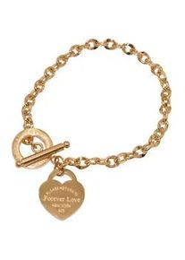 Armband Firetti "Schmuck Geschenk Armschmuck Armkette Herz LIEBE", gold (gelbgoldfarben), Armb&auml;nder, Damen, 20cm, Edelstahl, Armband, Made in Germany