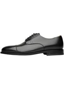 Schn&uuml;rschuh Henry Stevens "Winston CD Businessschuh", Herren, Gr. 39,5, schwarz, Leder, Schuhe Schn&uuml;rschuh, Herren Halbschuhe Leder handgefertigt, Anzugschuhe