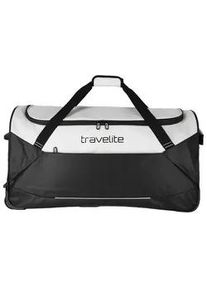 Reisetasche Travelite "BASICS L, verschiedene Ausf&uuml;hrungen und Farben", Gr. B/H/T: 71cm x 37cm x 37cm, wei&szlig;, Tarpaulin, Taschen Reisetasche, Freizeittasche Sporttasche wasserabweisend Kantenschutz