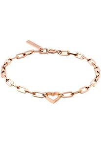 Edelstahlarmband Liebeskind Berlin "Herz", rosa (ros&eacute;goldfarben), Armb&auml;nder, Damen, 20cm, Edelstahl, Edelstahlarmband
