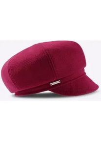 Schirmm&uuml;tze Casual Looks, Damen, rot (bordeaux), Kunstfaser, M&uuml;tzen