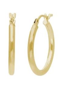Paar Creolen Firetti "Schmuck Geschenk Gold 585 Ohrschmuck Ohrringe", gold (gelbgoldfarben), Ohrringe, Damen, 15mm, Gelbgold 585