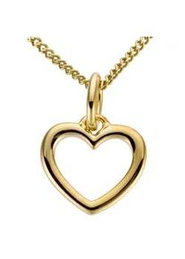 Kettenanh&auml;nger Firetti "Schmuck Geschenk Gold 333 Halsschmuck Anh&auml;nger f&uuml;r Halskette Herz", gelb (gelbgoldfarben), Schmuckanh&auml;nger, Damen, Gelbgold 333, 0,25 g, Kettenanh&auml;nger