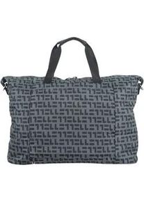 Schultertasche ELLE "Couture", Damen, Gr. B/H/T: 12cm x 50cm x 50cm, grau, Nylon, Taschen Schultertasche, aus Nylon-Material