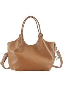 Schultertasche "Madmoi", Damen, Gr. B/H/T: 30cm x 20cm x 11cm onesize, braun, Leder, Collezione Alessandro, Taschen Schultertasche, Made in Italy, aus weichem Leder