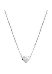 Kette mit Anh&auml;nger Liebeskind Berlin "Schmuck Geschenk Edelstahl Herz", silber (edelstahlfarben), Halsketten, Damen, Edelstahl, L: 45