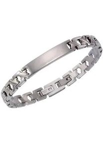 Armband Firetti "Schmuck Geschenk Armkette ID-Platte", silber (edelstahlfarben), Armb&auml;nder, Damen, 20cm, Edelstahl, Armband