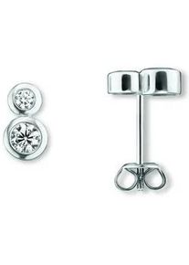 Paar Ohrh&auml;nger ONE ELEMENT "Zirkonia Ohrringe Ohrstecker aus 925 Silber", silber, Ohrringe, Damen, Damen,mit Zirkonia, Silber 925 (Sterlingsilber), Ihr pers&ouml;nliches Symbol &ndash; liebevoll gearbeitet f&uuml;r jeden Tag