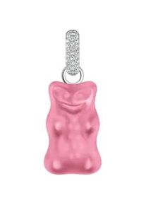 Kettenanh&auml;nger Thomas Sabo "Thomas Sabo x HARIBO Schmuck: Gro&szlig;er Anh&auml;nger Goldb&auml;r", pink (silberfarben, pink, kristallwei&szlig;, pink, kristallwei&szlig;), Schmuckanh&auml;nger, Damen, Silber 925 (recycelt), 4,05 g, Kettenanh&auml;nger, mit Kristallglas, Zirkonia (synth.)