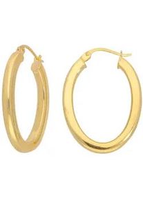 Paar Creolen Firetti "Schmuck Geschenk Silber 925 Ohrschmuck gl&auml;nzend", gold (gelbgoldfarben), Ohrringe, Damen, Silber 925 (Sterlingsilber)