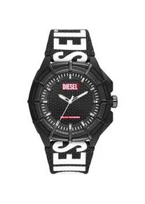Solaruhr Diesel "FRAMED", schwarz (schwarz, wei&szlig;), Armbanduhren, Damen, Armbanduhr, Herrenuhr, analog