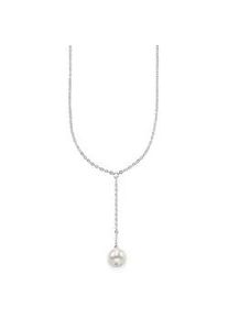 Kette ohne Anh&auml;nger Bruno Banani "Schmuck Geschenk Silber 925 Halsschmuck Halskette Ankerkette Perle", bunt (silberfarben, wei&szlig;), Halsketten, Damen, Perlen Silber 925 (Sterlingsilber), L: 45, Perlen, Silber 925 (Sterlingsilber), mit S&uuml;&szlig;wasserzuchtperle