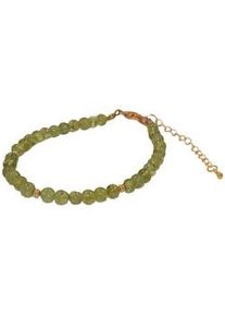 Armband Firetti "Schmuck Geschenk Armschmuck Armkette Edelstein Farbstein", gold (gelbgoldfarben, gr&uuml;n, gr&uuml;n), Armb&auml;nder, Damen, 25cm, Messing, Armband, Made in Germany - mit Peridot