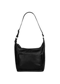 Shopper Bruno Banani, Damen, Gr. B/H/T: 38cm x 29cm x 11cm onesize, schwarz, Leder, leicht gl&auml;nzend, unifarben, Taschen Shopper, echt Leder