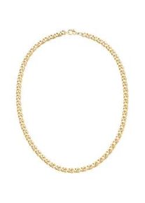Collier Firetti "Schmuck Geschenk Halsschmuck Halskette Kette Achterkette", gold (gelbgoldfarben), Halsketten, Damen, Messing, L: 50 B: 6mm, Collier, B:6mm