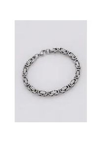 Edelstahlarmband Firetti "Schmuck Geschenk K&ouml;nigskettengliederung, 6,7 mm" Gr. 21, silber (edelstahlfarben), Armb&auml;nder, Herren, 21, Edelstahl, Edelstahlarmband
