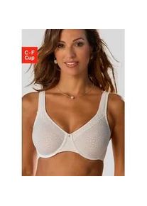 Minimizer-BH Nuance, Damen, Gr. 95, Cup D, wei&szlig;, Microtouch, Obermaterial: 89% Polyamid, 11% Elasthan, BHs Minimizer-BH, mit B&uuml;gel und leicht gef&uuml;tterten Tr&auml;gern, aus h&uuml;bschem Glanzjacquard